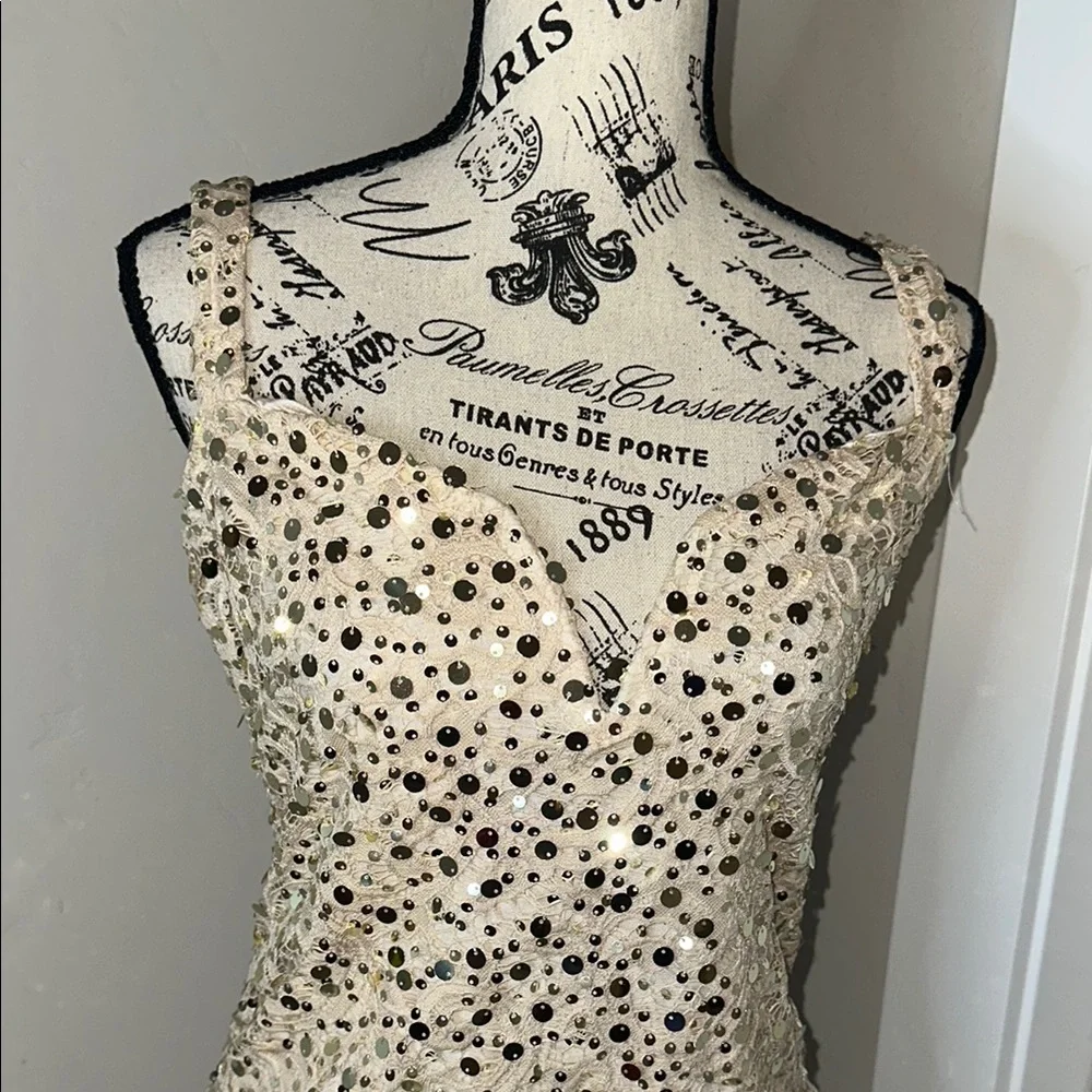 Free People NWT pink/ rose gold Bodysuit